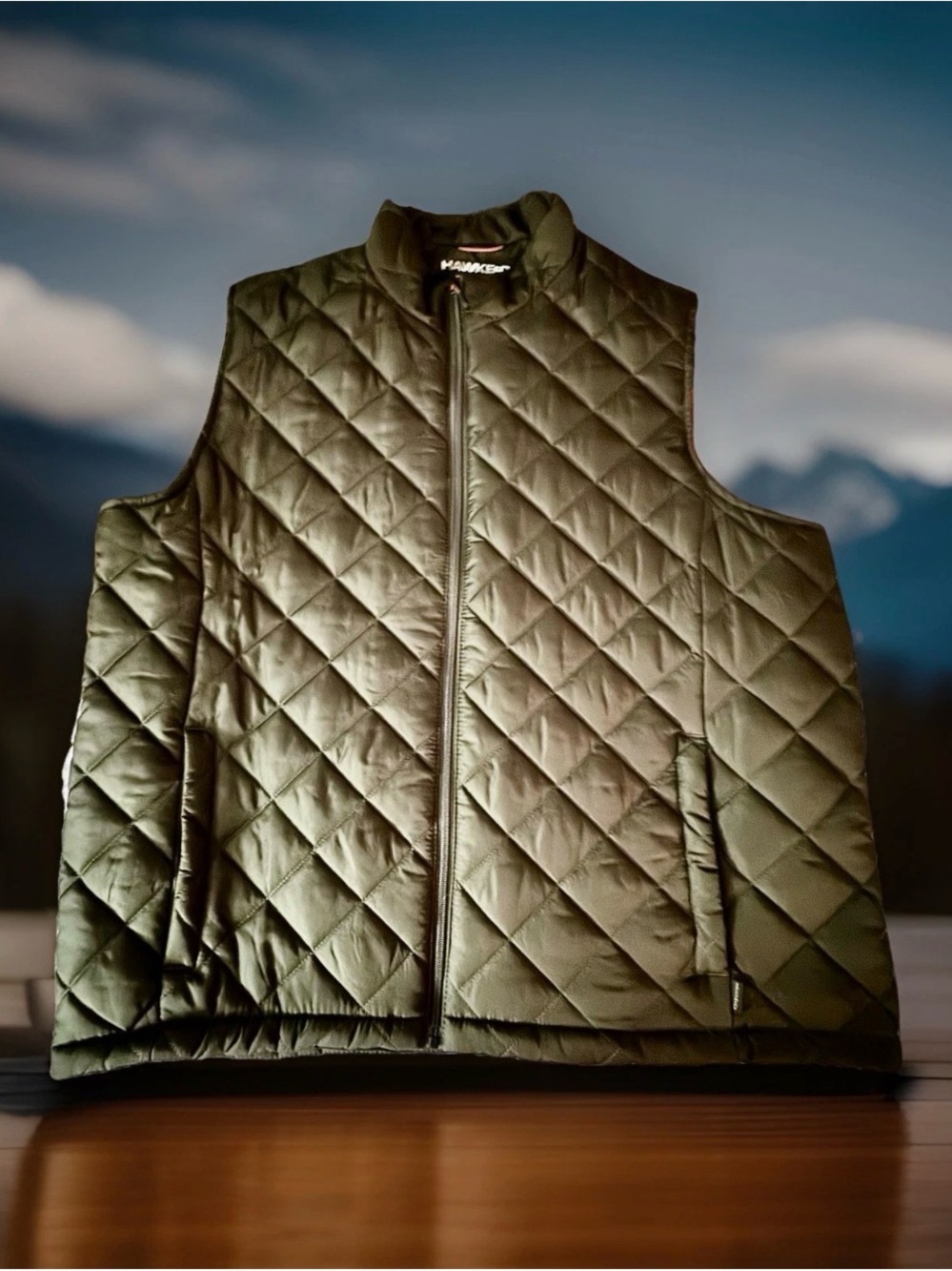 Hawke & Co Heritage Quilted Vest XL Black Lightweight Water Resistant (NWOT)